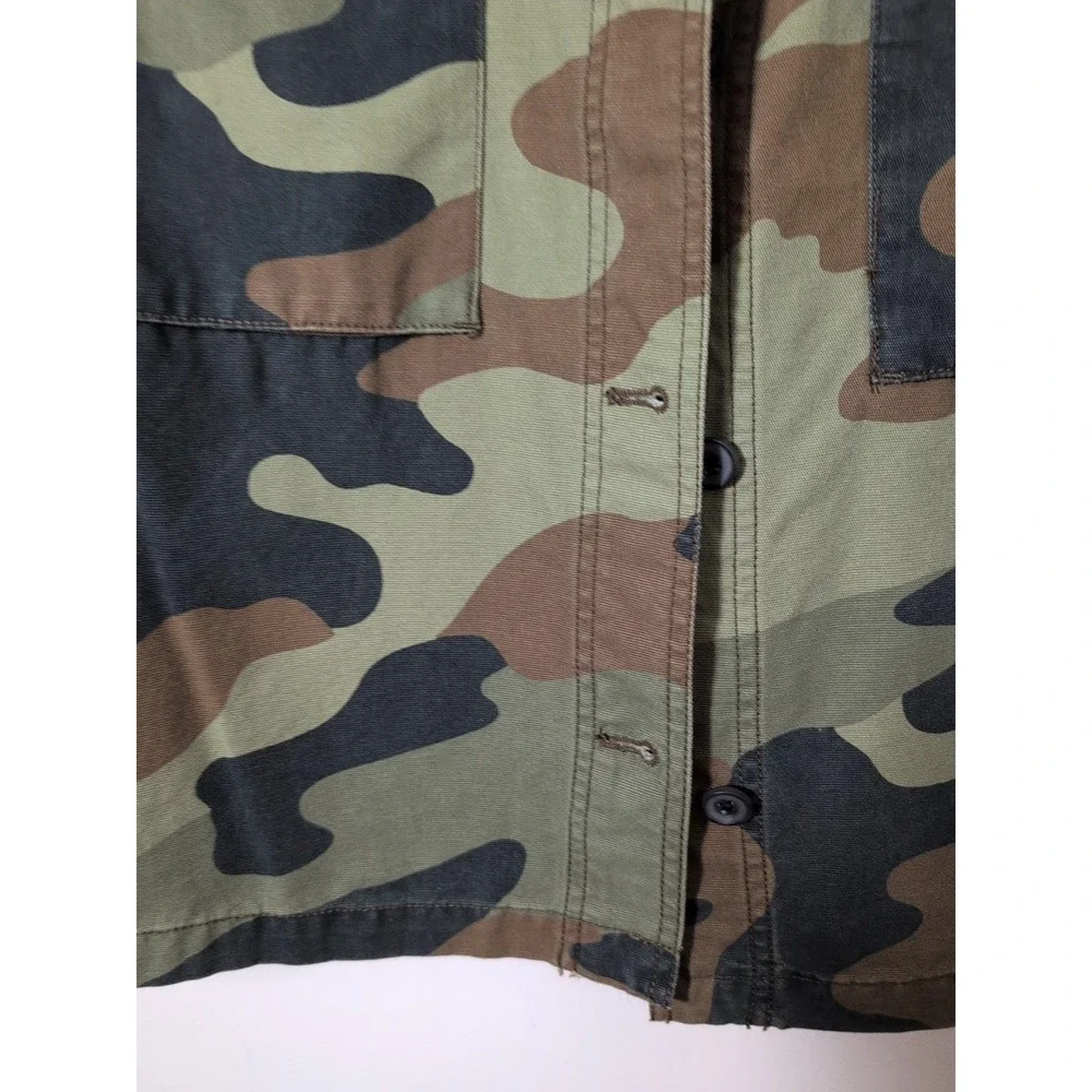 Treasure & Bone Camo Military‎ Women's Jacket Size S Brown Chestnut.
